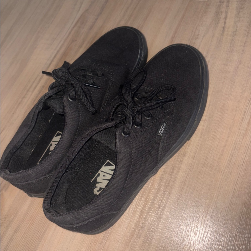 Vans All-Black Canvas Shoes